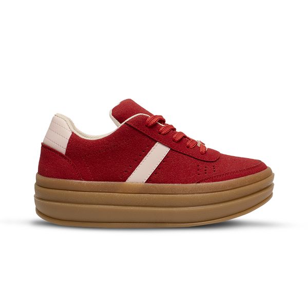 Tenis Casuales Lucca Mujer Rojo 646442