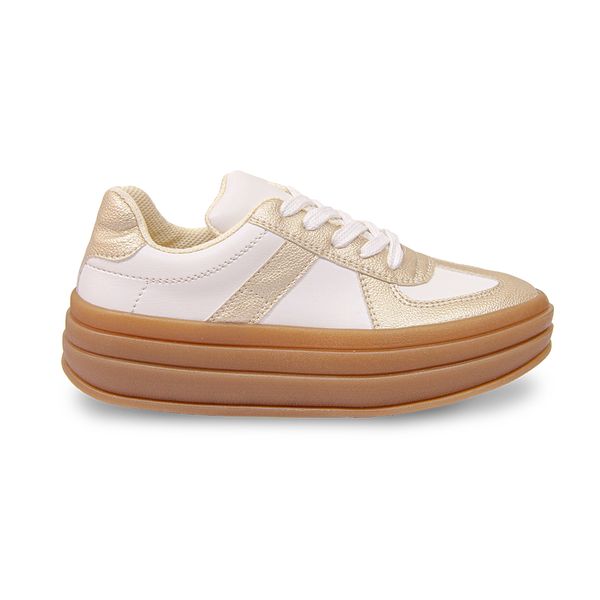 Tenis Casuales Mujer Roma Dorado 646445