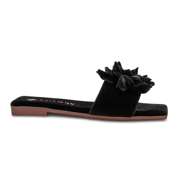 Sandalias Sr Rana Mujer Flor Negro 646125
