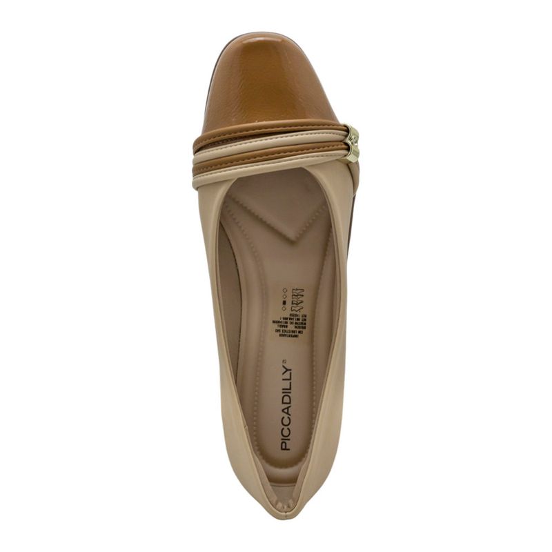 Baleta-Piccadilly-Tacon-Corrido-Beige-Con-Hebilla-Dorada-Para-Mujer-192351-Talla-35-4