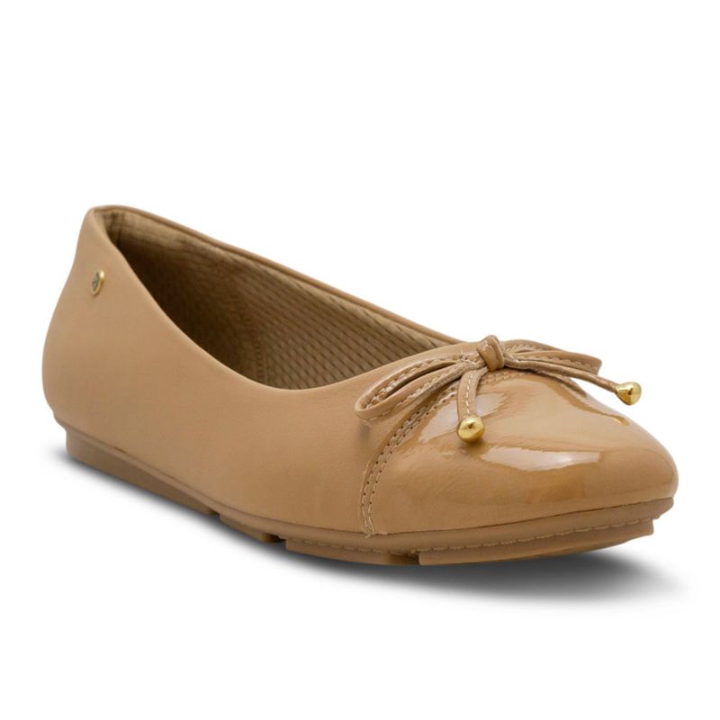 Baletas-Beige-Para-Mujer-Con-Punta-En-Charol-Y-Moño-Decorativo-192349-Talla-35-3