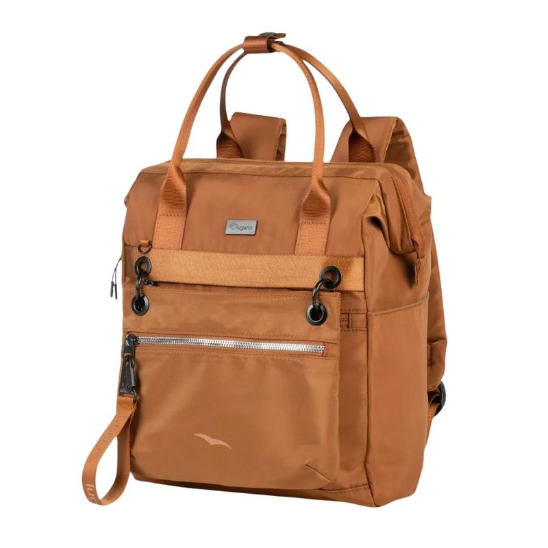 Mochila-Lugano-Multifuncional-De-Nylon-Color-Marrón-Caramelo-644894-Talla-44-0