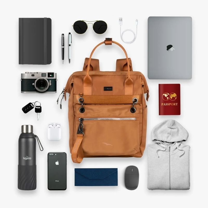 Mochila-Lugano-Multifuncional-De-Nylon-Color-Marrón-Caramelo-644894-Talla-44-7