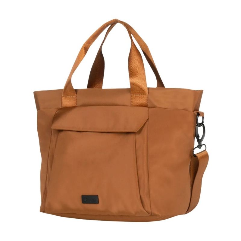 Bolso-Lugano-Convertible-En-Mochila-De-Nylon-Marrón-Caramelo-Con-Correa-Desmontable-644914-Talla-44-0