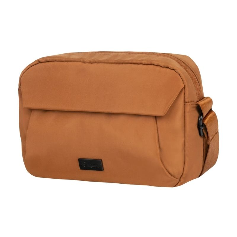 Bolso-Bandolera--Lugano-De-Nylon-Marrón-Caramelo-644917-Talla-44-0