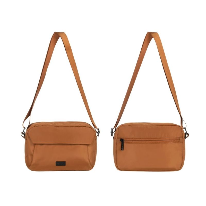 Bolso-Bandolera--Lugano-De-Nylon-Marrón-Caramelo-644917-Talla-44-1