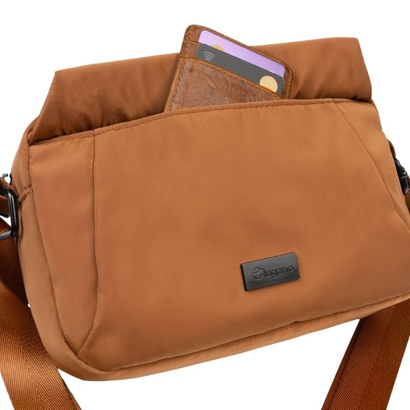 Bolso-Bandolera--Lugano-De-Nylon-Marrón-Caramelo-644917-Talla-44-4