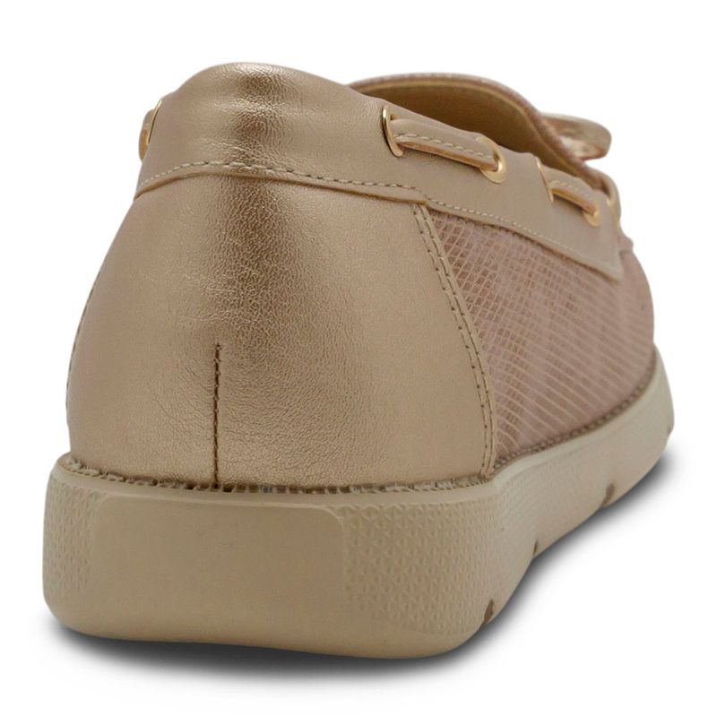 Mocasines-Via-Spring-Confort-Náuticos-En-Oro-Rosa-Metalizado-Talla-36-2
