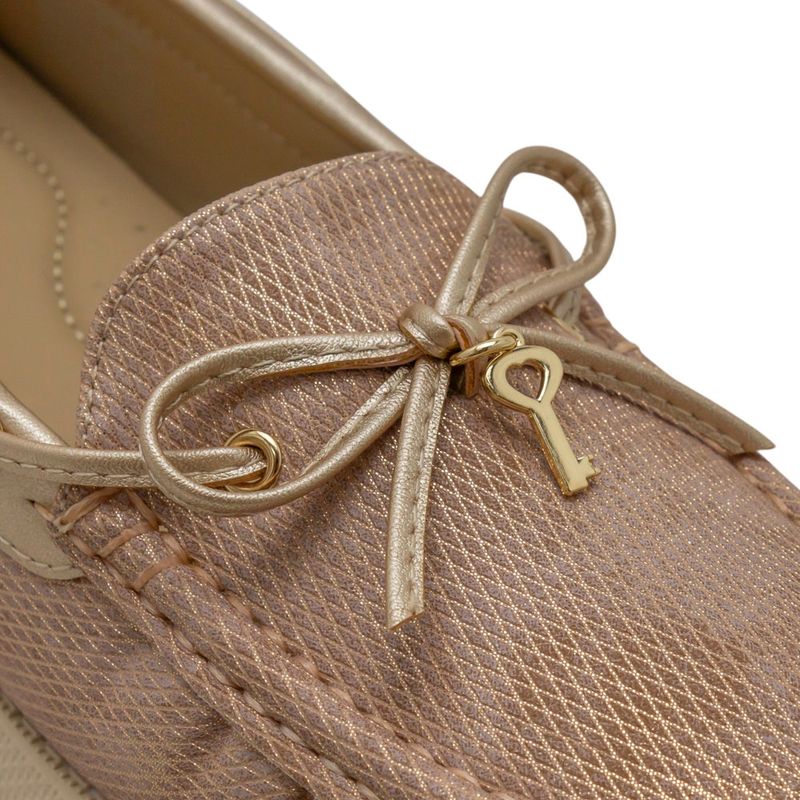 Mocasines-Via-Spring-Confort-Náuticos-En-Oro-Rosa-Metalizado-Talla-36-4