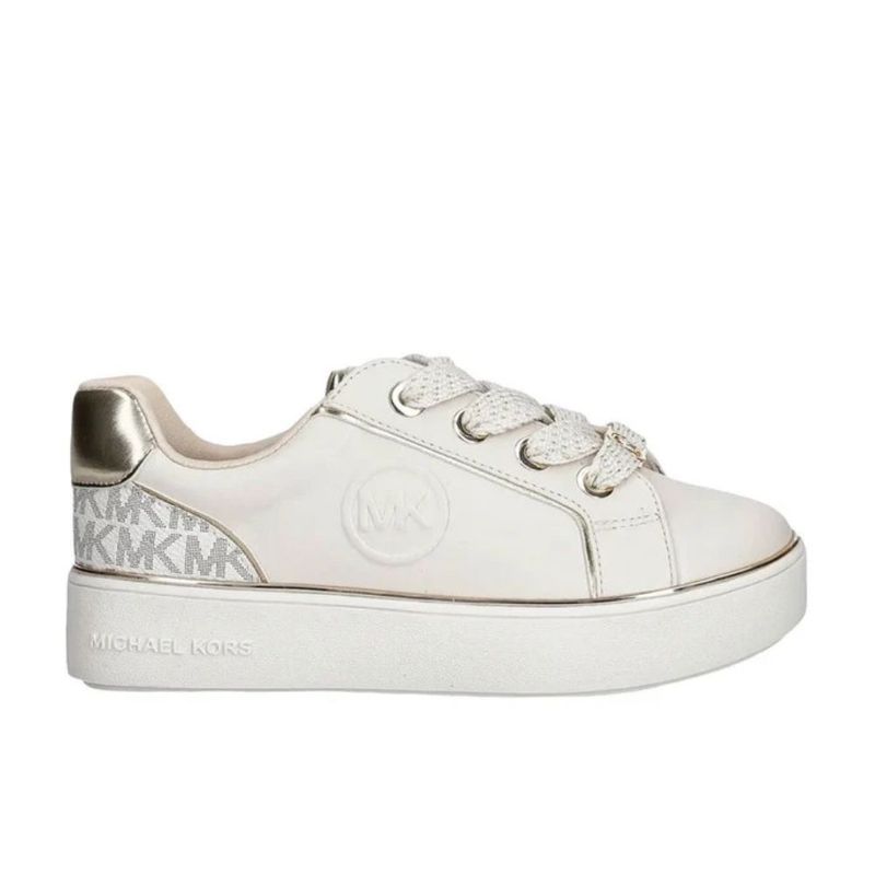 Tenis-Casuales-Michael-Kors-Mujer-Beige-645374-Talla-35-0