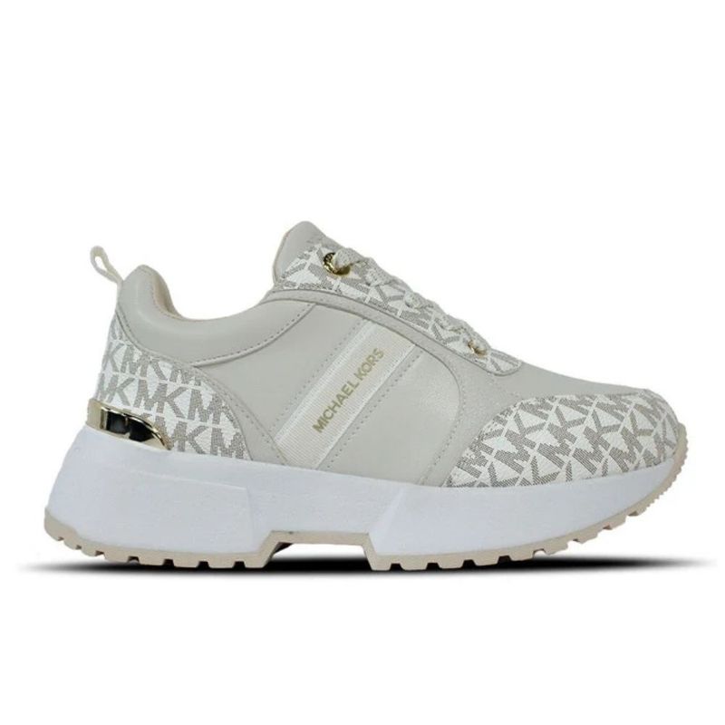 Tenis-Casuales-Michael-Kors-Mujer-Beige-645378-Talla-35-0