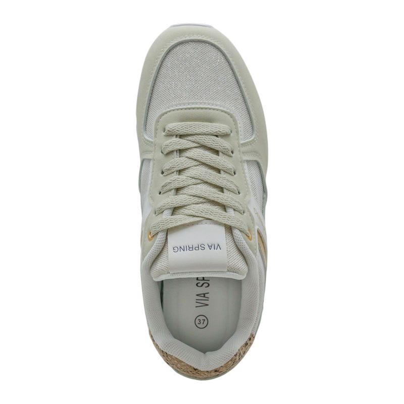 Tenis-Casuales-Via-Spring-Para-Mujer-Beige/dorado-280313-Talla-35-4