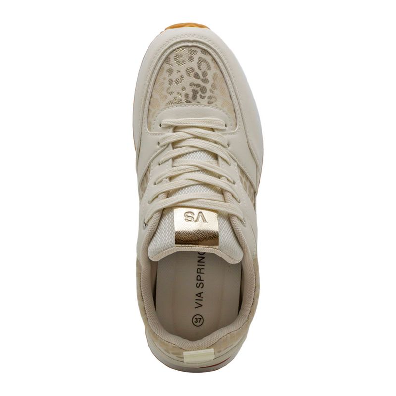 Tenis-Casuales-Via-Spring-Para-Mujer-Beige/dorado-280322-Talla-35-4