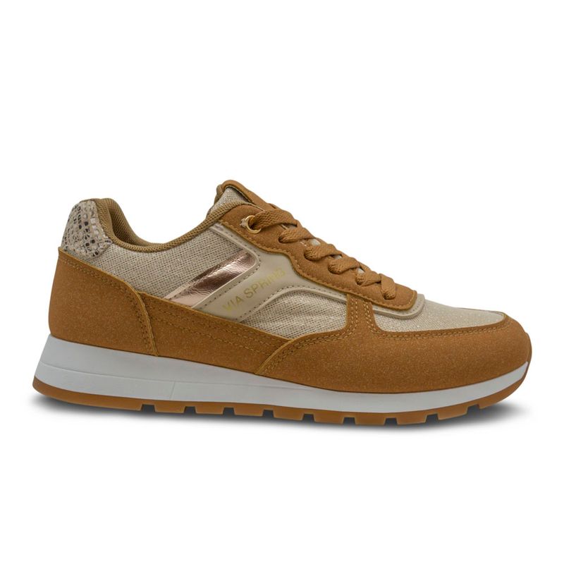 Tenis-Casuales-Via-Spring-Para-Mujer-Cafe/beige-280828-Talla-35-0