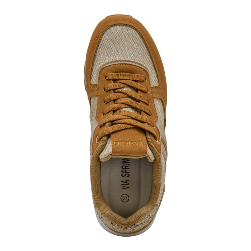 Tenis-Casuales-Via-Spring-Para-Mujer-Cafe/beige-280828-Talla-35-4